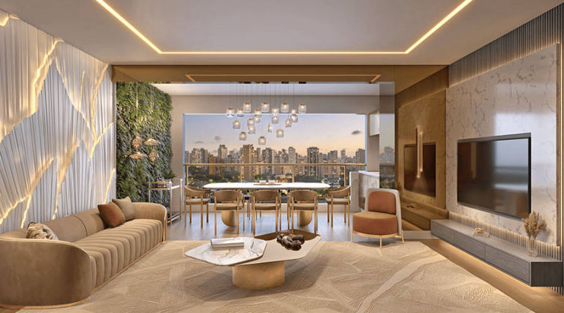 Secret Garden Vila Mariana – Living 89m²
